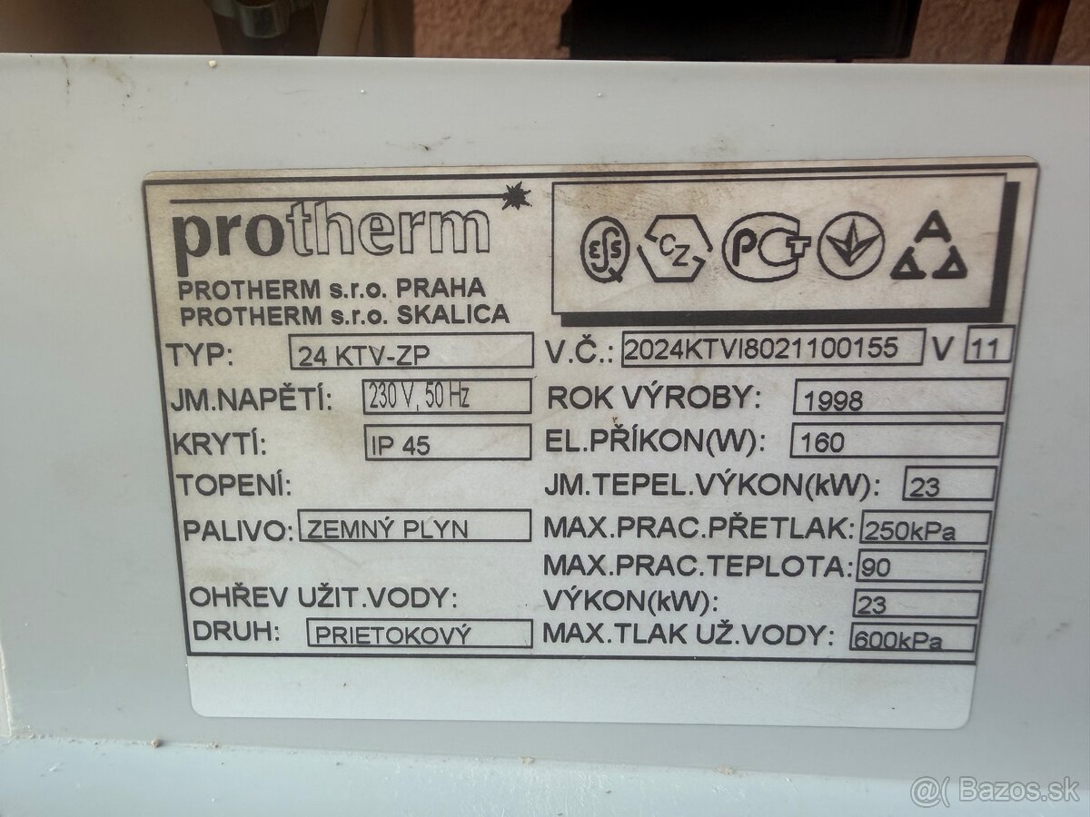 Predám plynový kotol PROTHERM - 2