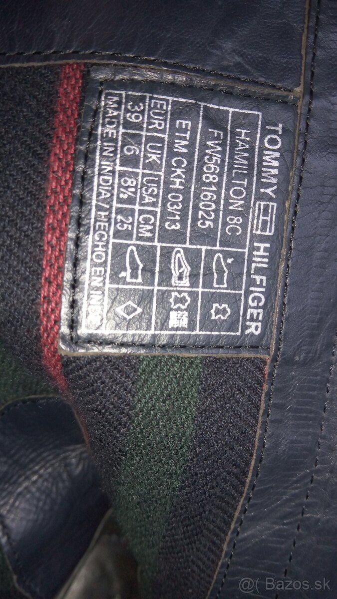 Tommy Hilfiger originál-dámske kvalitné čižmy 39 - 2