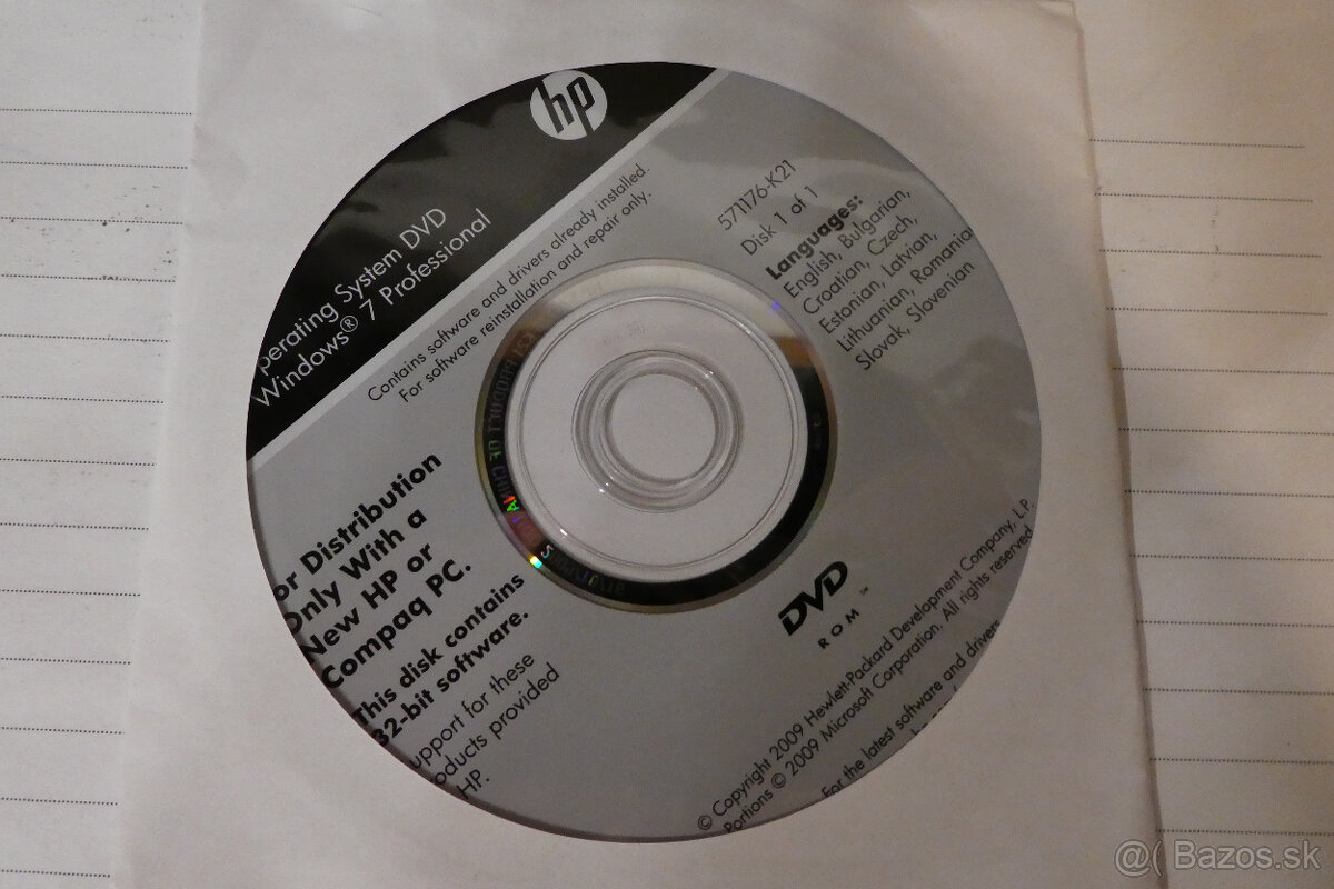 recovery disky NTB HP - 2