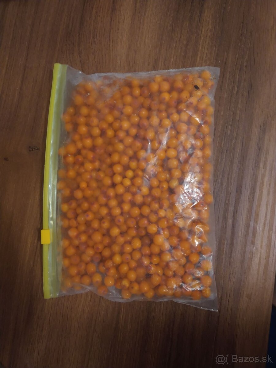 Mrazený rakytník zo záhrady - 2