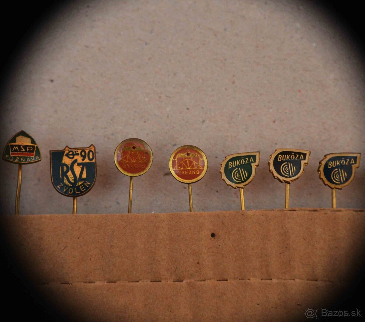 Retro odznačiky mosadzné ČSSR - 2