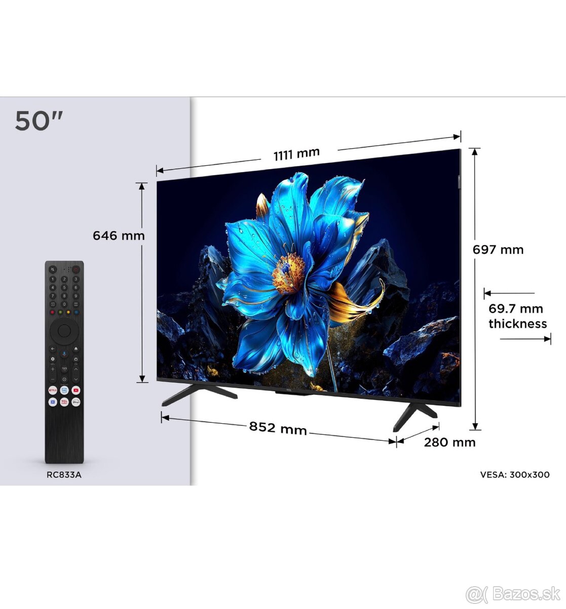 TCL 50P79K QLED televízor - 2