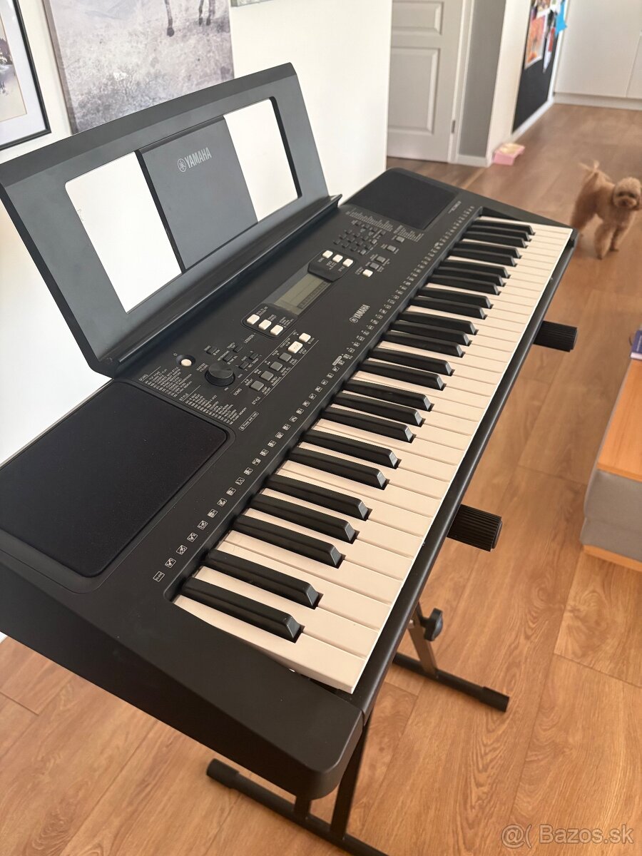 Keyboard Yamaha PSR e353 NOVÝ so stojanom - 2