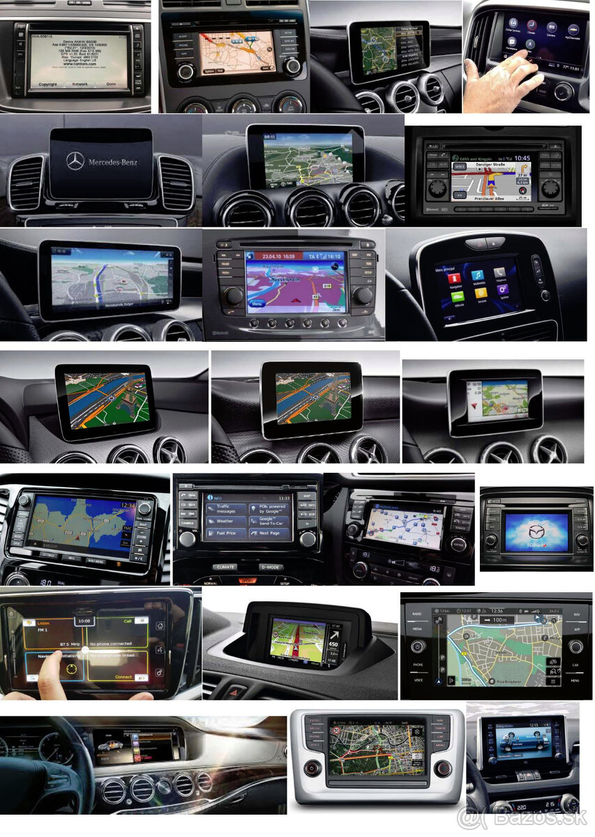 Vsetky navigacne auto mapy Europa 2022-2026/27 - 2