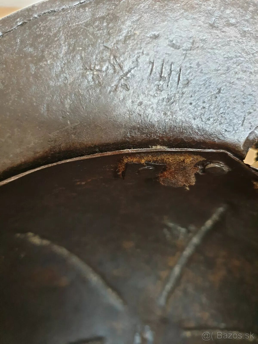 Prilba s chvostom homára, originál zo 17. storočia - 2