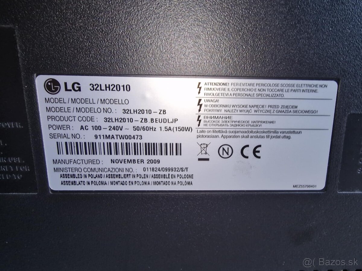 LG 32LH2010 - televízor - 2