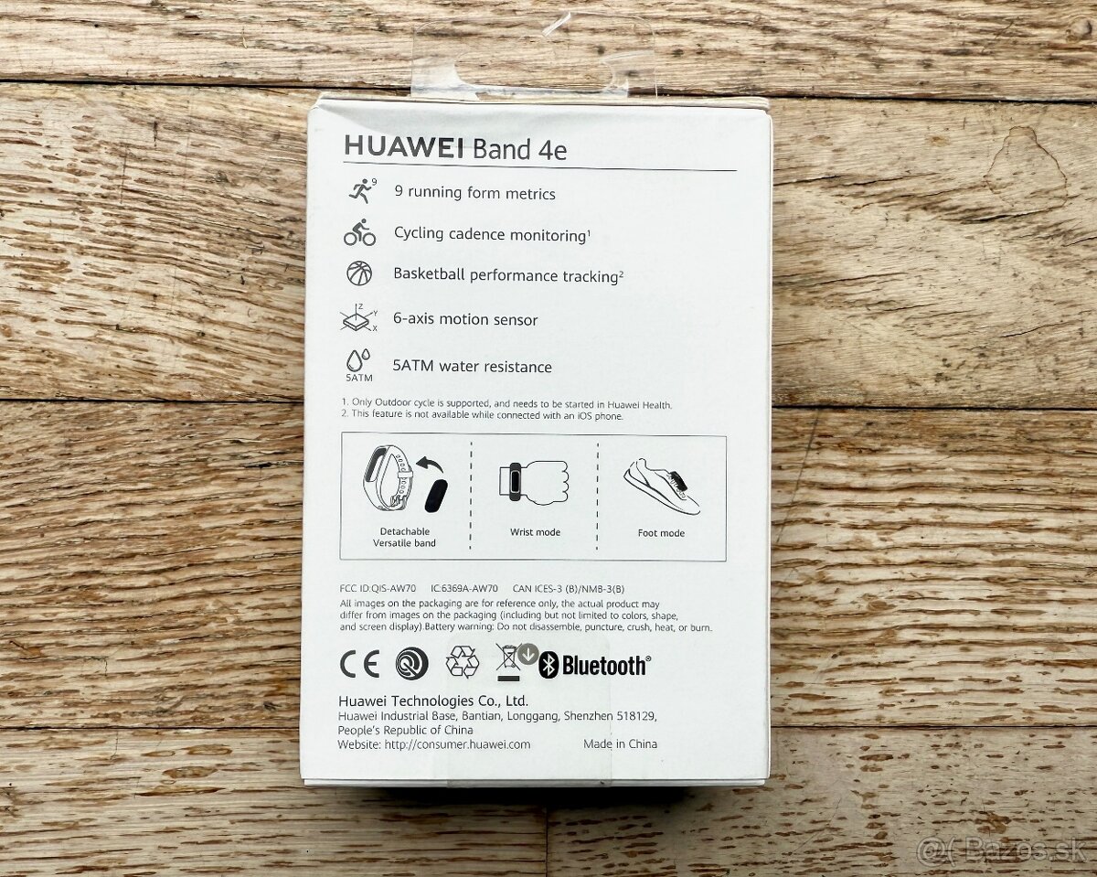 Predám hodinky HUAWEI Band 4e Active graphite black - 2