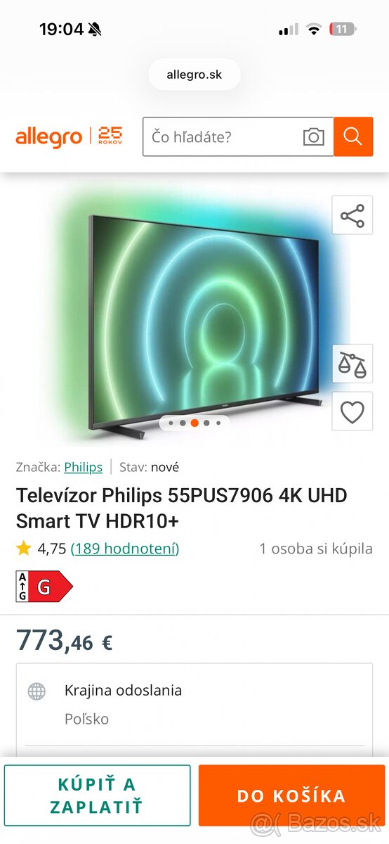 Tv Philips 55PUS7906 4k ambient led - 2