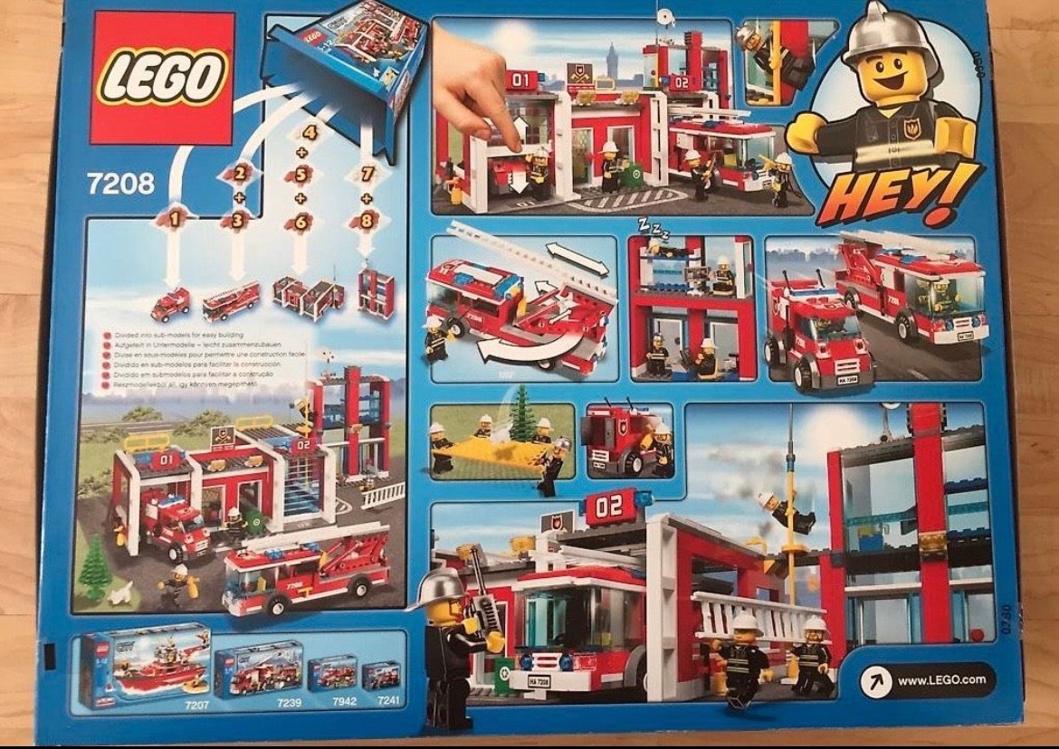 Lego city 7208 - hasičská stanica - 2
