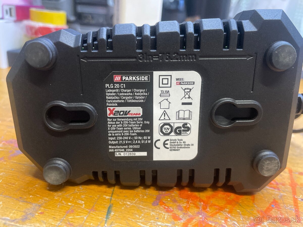 Parkside nabíjačka 2,4A - 2