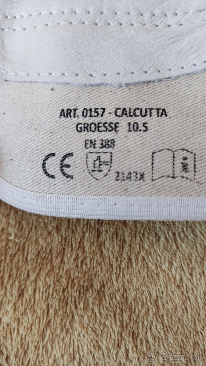 Pracovné kožené rukavice zn Calcutta - 2