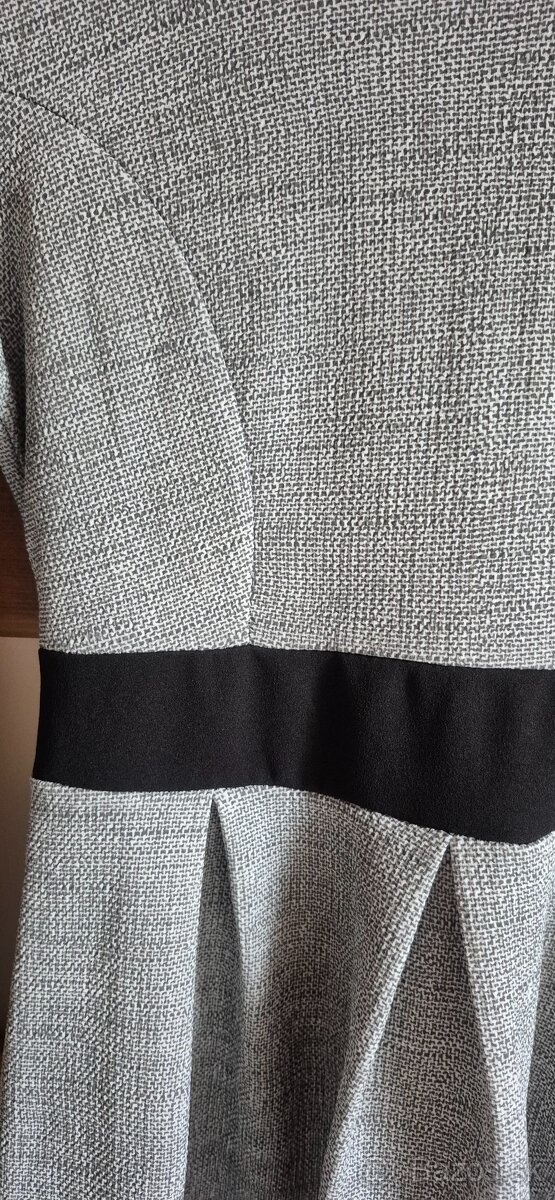 Šedé šaty 34/36 - 2
