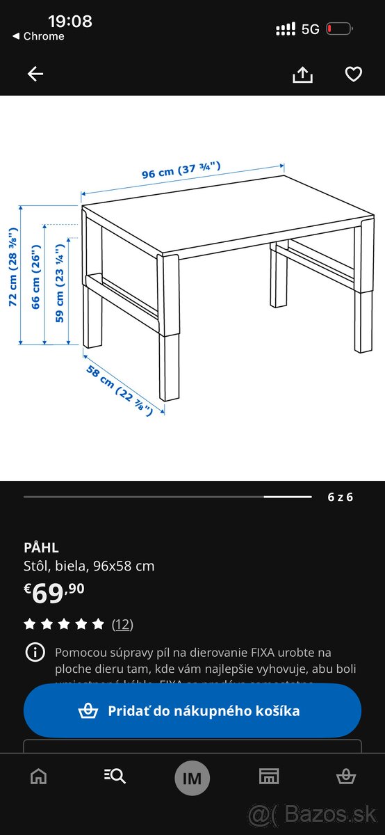 Detsky rastuci stol - 2