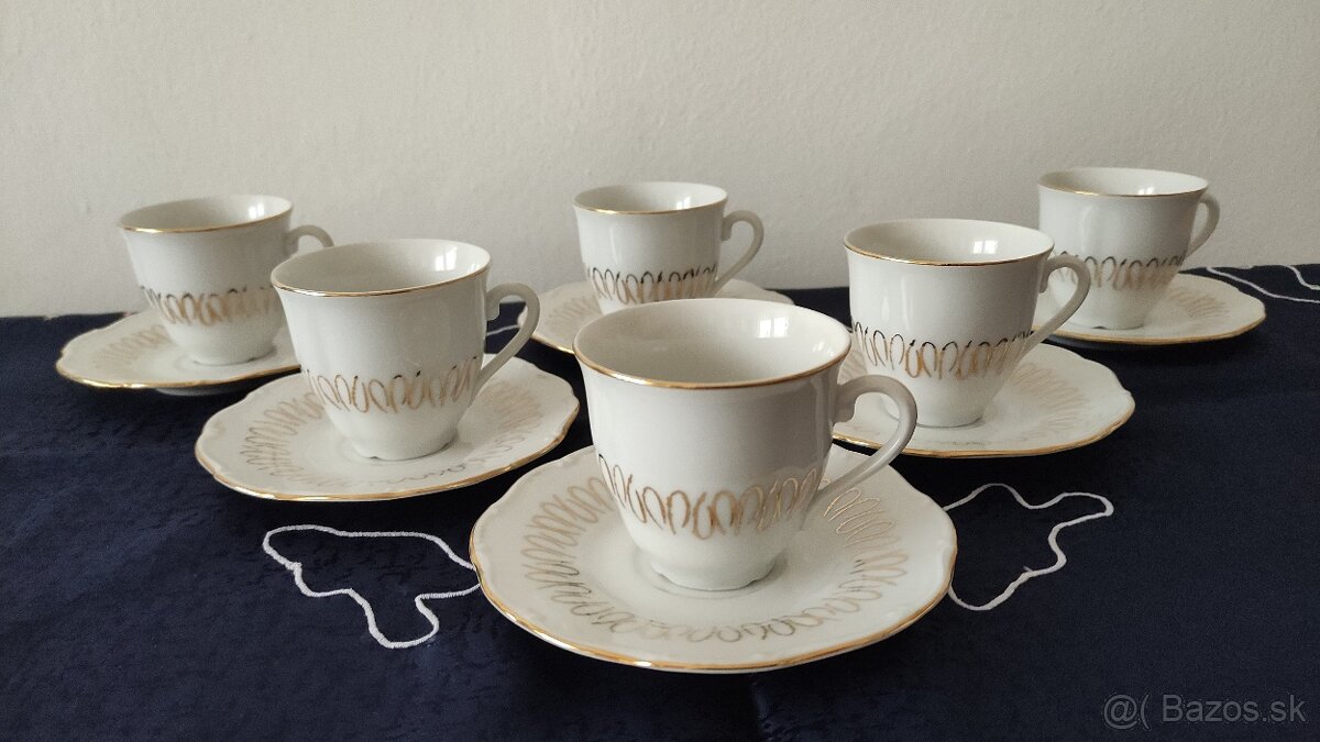 Kávová súprava, šálky Slavkov Czechoslovakia - 2