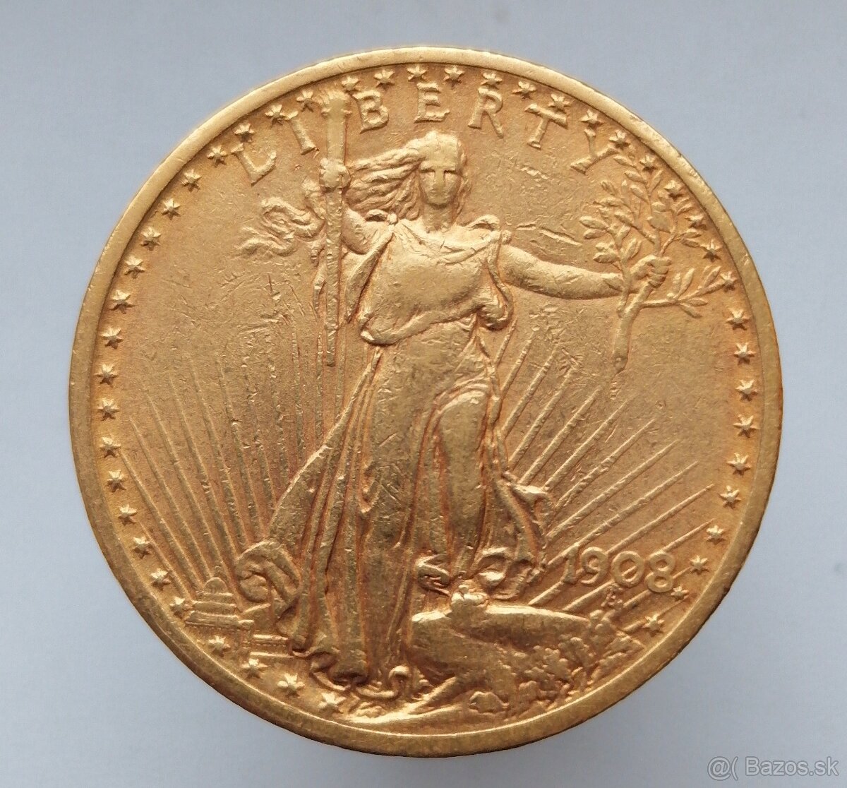 Zlatá minca 20 Dollar American Double Eagle, 1908 - 2