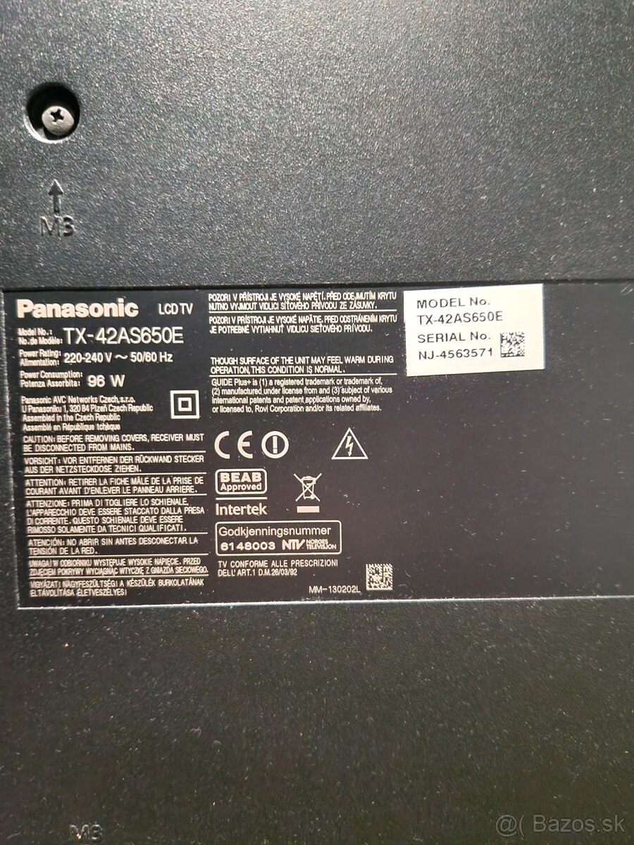 Panasonic TX42AS650E - 2