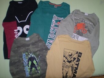 Tričká dlhý rukáv č. 128 - 134 /10 ks./ - 2