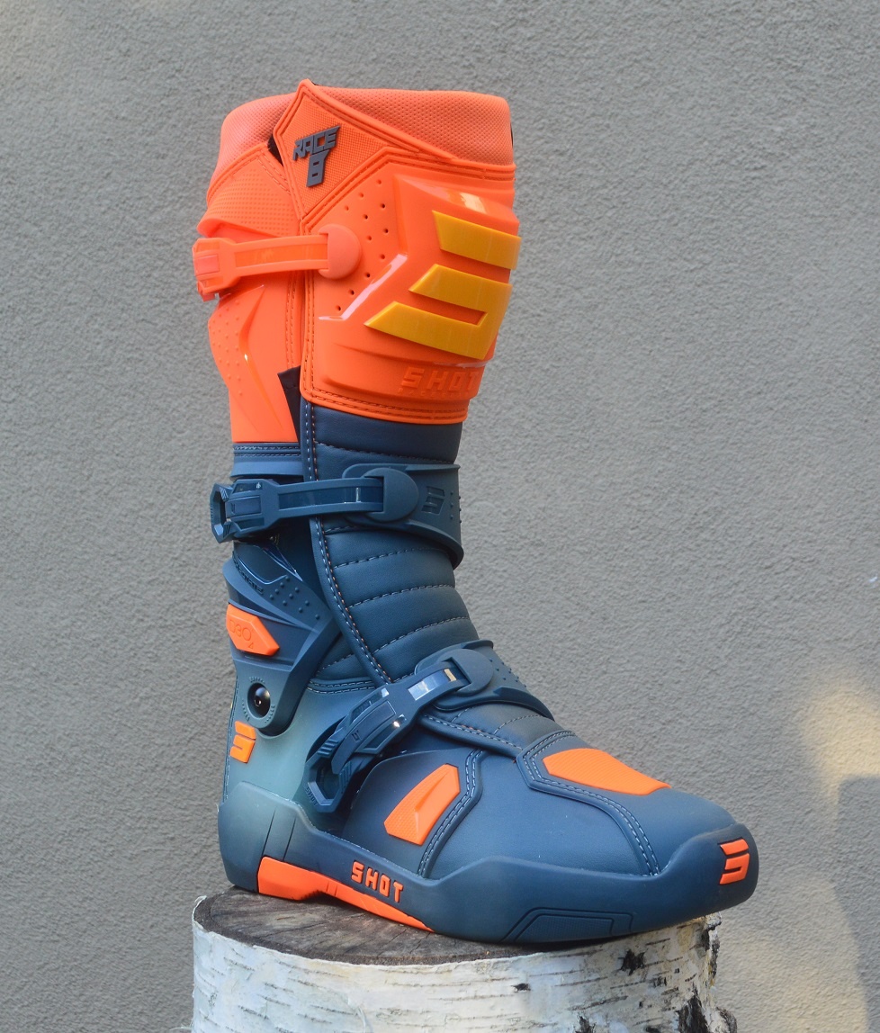 Predám kĺbové čižmy topánky SHOT oranžové - 2