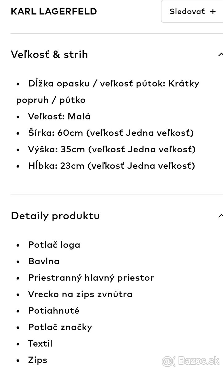 Karl lagerfeld taška - 2