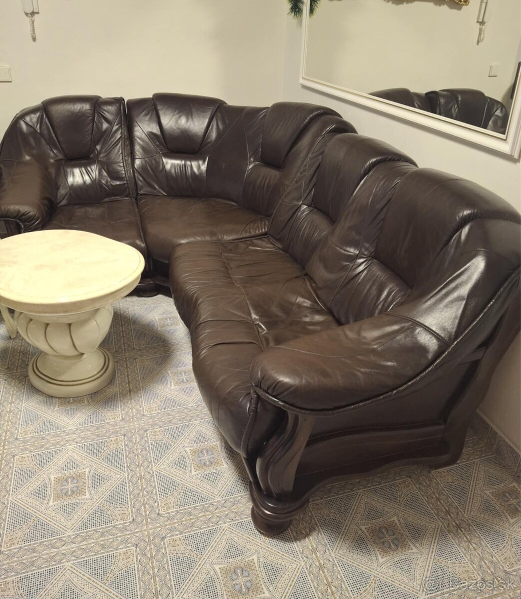 Predám koženú rohovú sedačku - 2