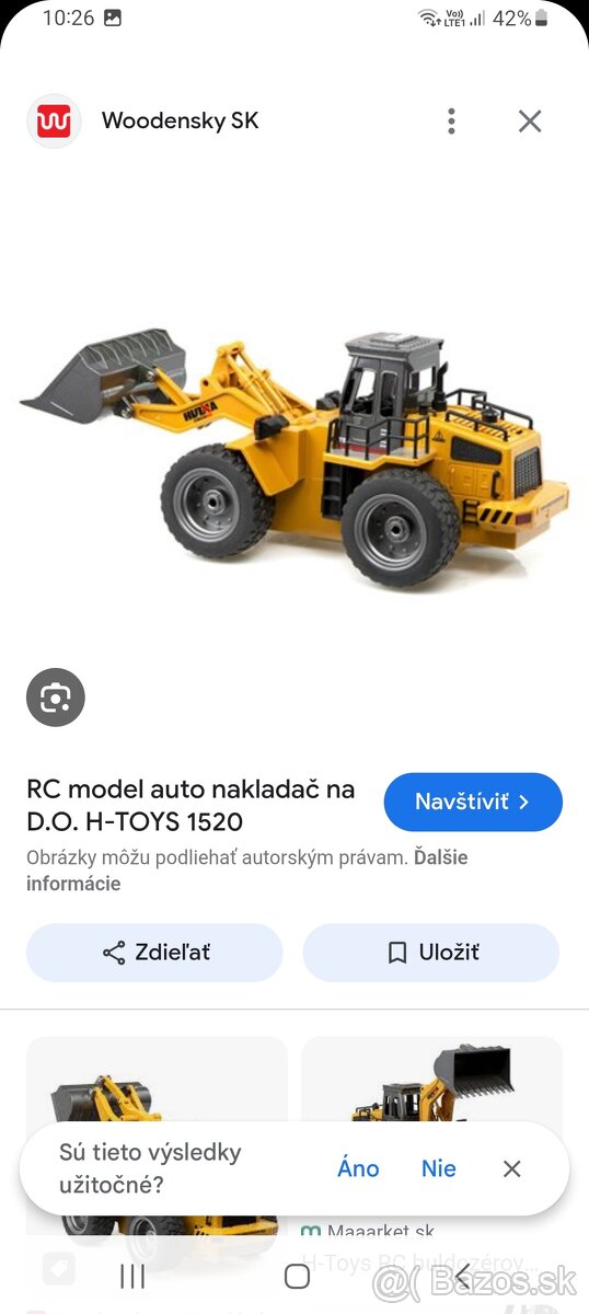 Predam bager s lyzicou na dialkove ovladanie - 2