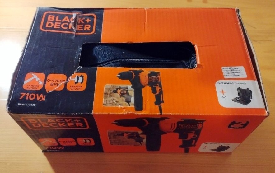 Príklepová vŕtačka Black+Decker BEH710SA32-QS - 2