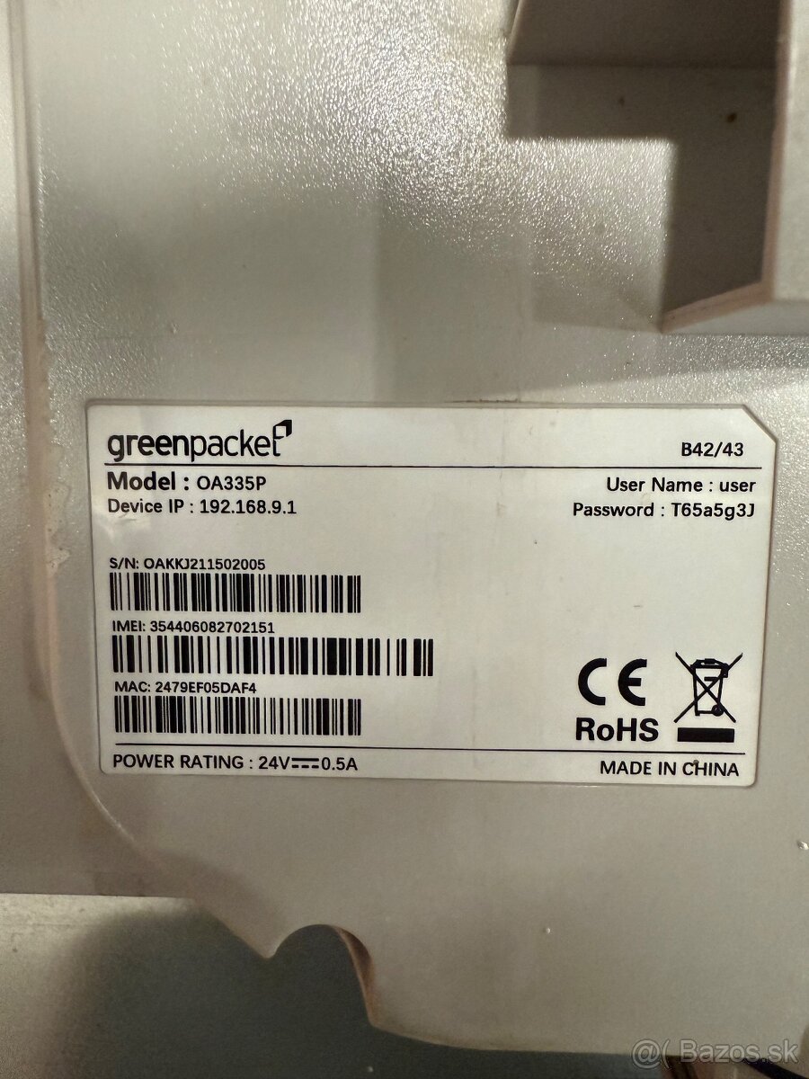 Greenpacket OA335P – outdoor LTE modem / anténa - 2