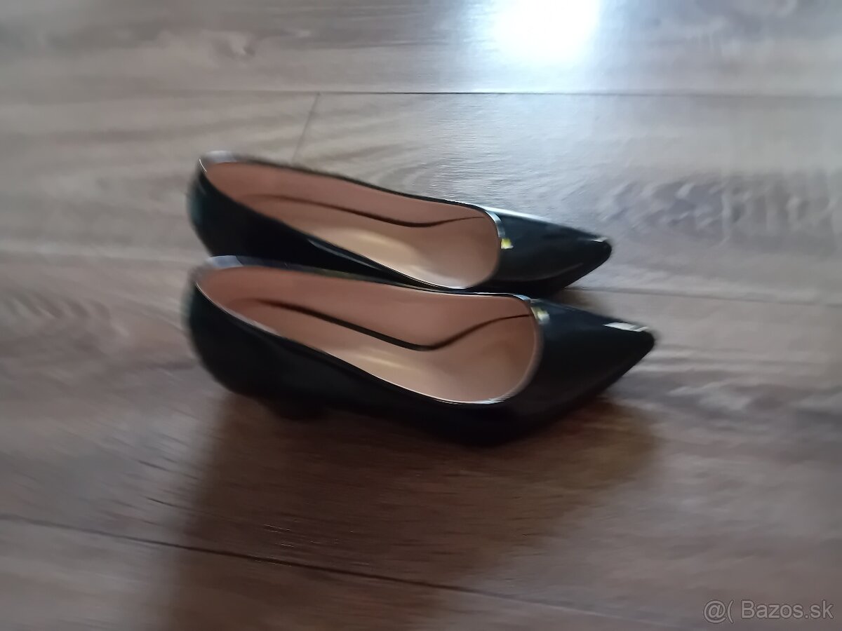 Čierne lodičky Mulanka - 2