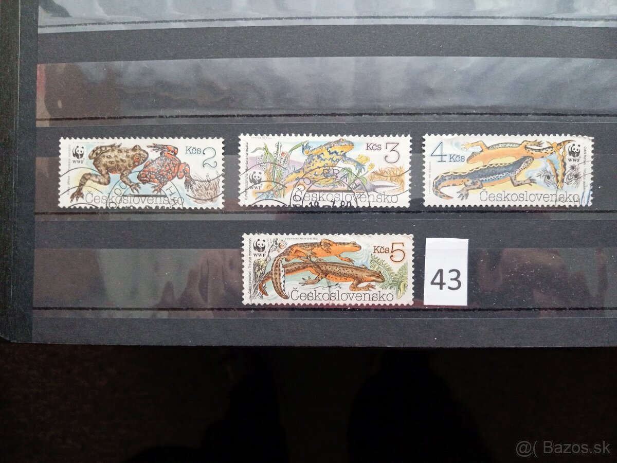 Poštové známky č.426 - FAUNA SVETA III. - 20 ks sérií - 2