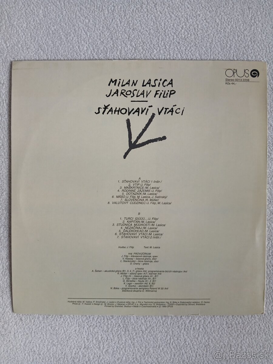 Milan Lasica & Jaroslav Filip - Sťahovaví vtáci 1. vydanie - 2