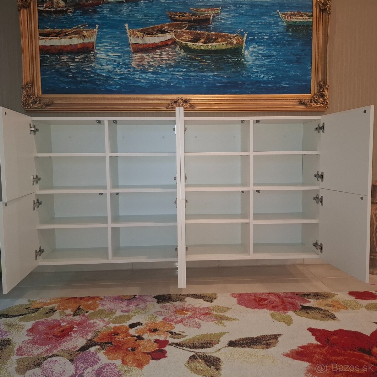 Biela závesná komoda - 2