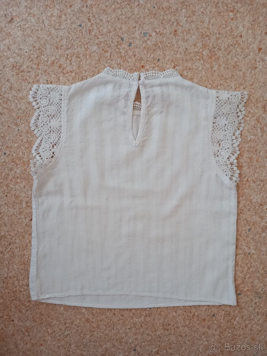 Biela letná blúzka 134/140 - 2