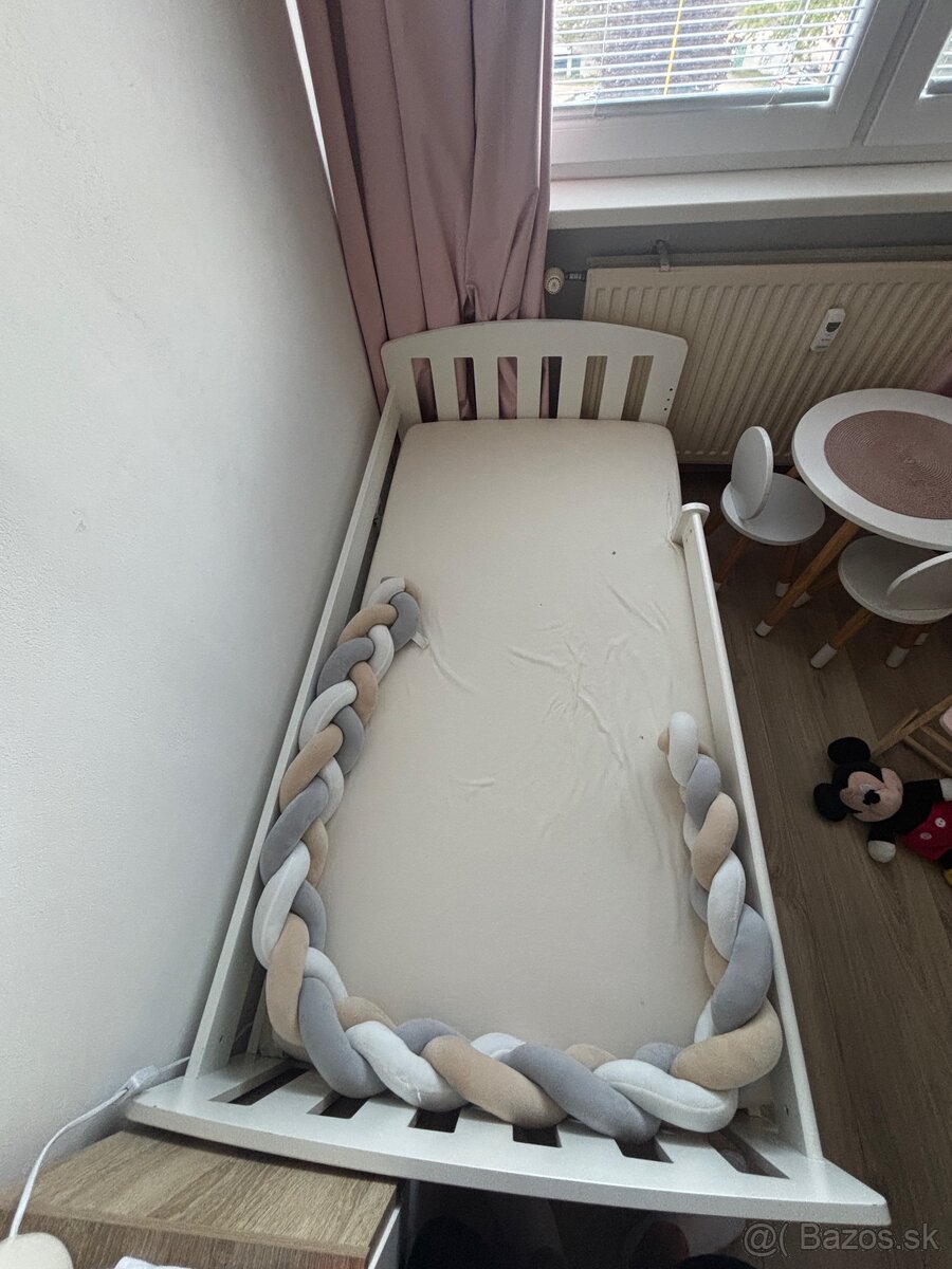 Detská posteľ biela 160 cm + matrac - 2