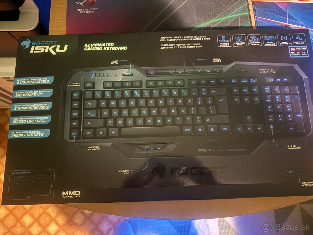 Predám klávesnicu Roccat Isku - 2