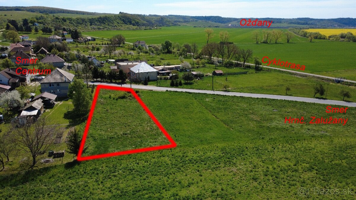 Stavebný pozemok 871 m² v obci Sušany – iba 15 500 € - 2
