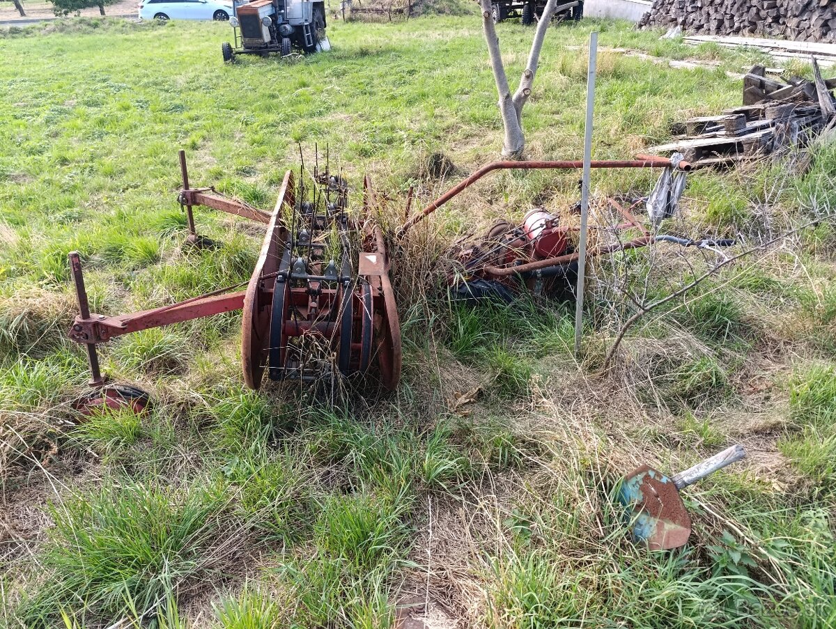 Mf70 kosačka s hrabackou a listy 100 a 120 - 2