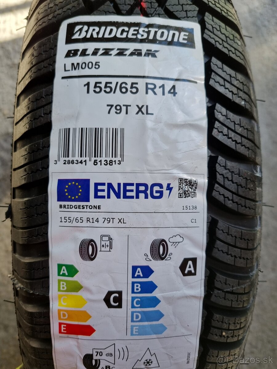 Bridgestone Blizzak 155/65R14 79T XL - 2