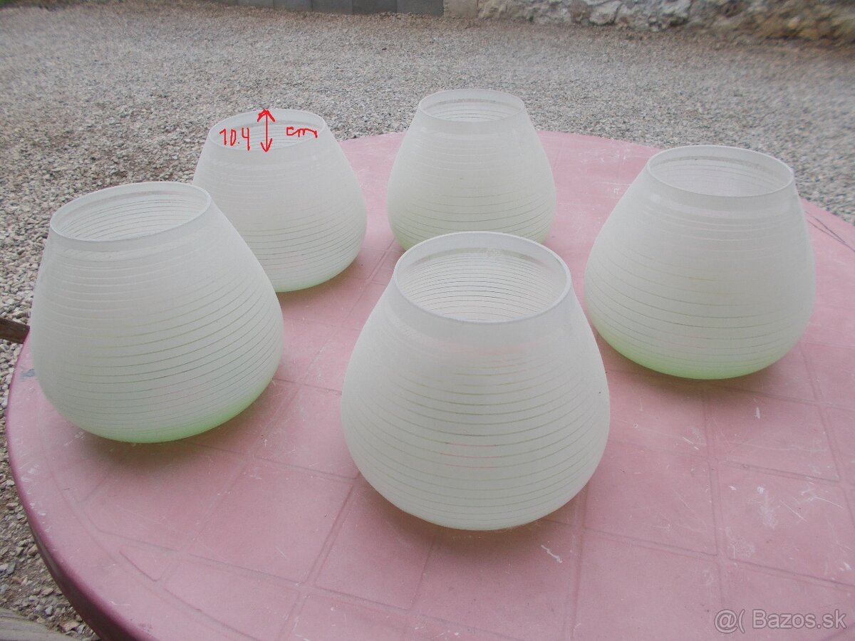 Predam nahradne skla pre Retro luster - 2