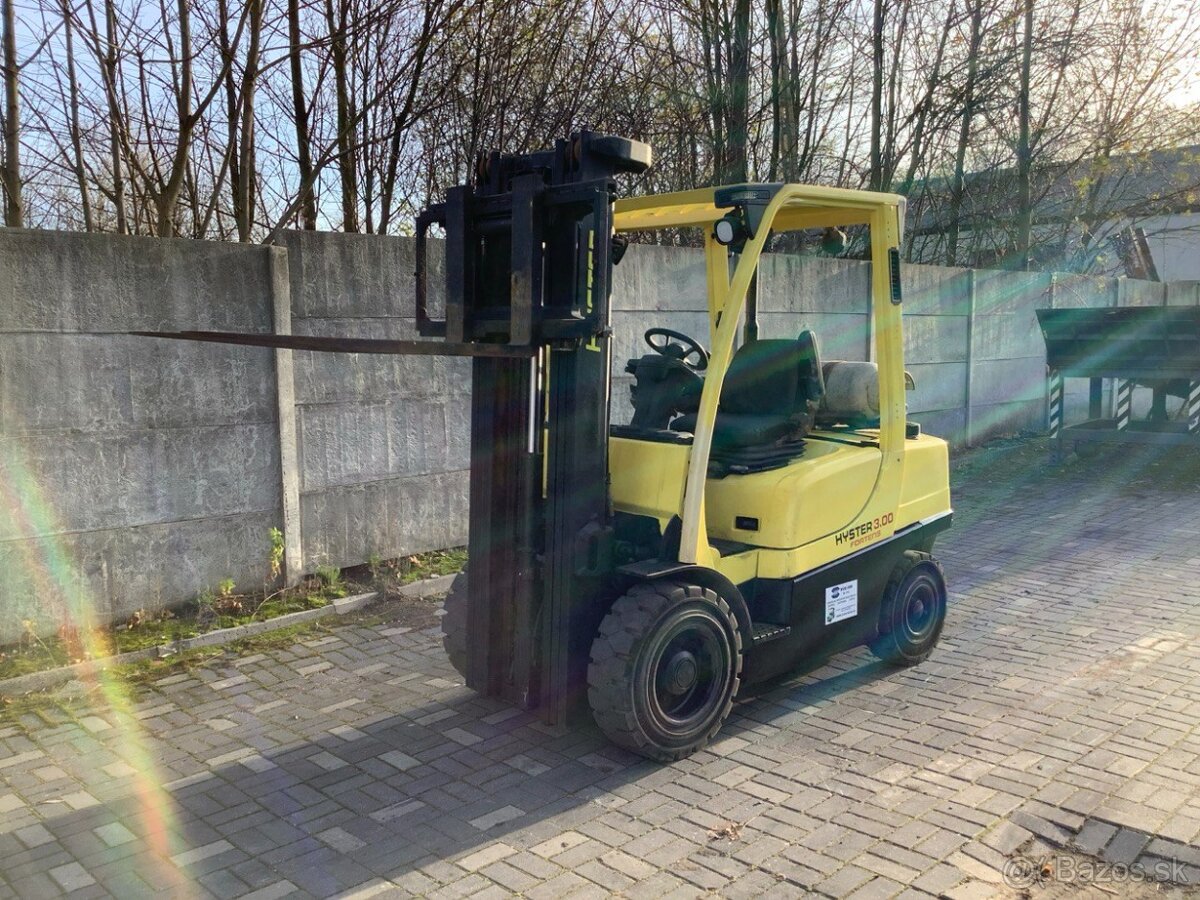 Hyster H3.0FT – LPG 3t, Triplex 4.9m, Mazda F2, po kontrole - 2