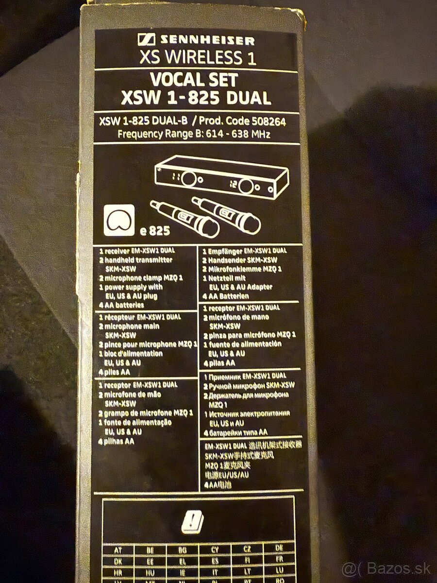 Predám 3x použité Sennheiser XSW1-825 Dual - 2