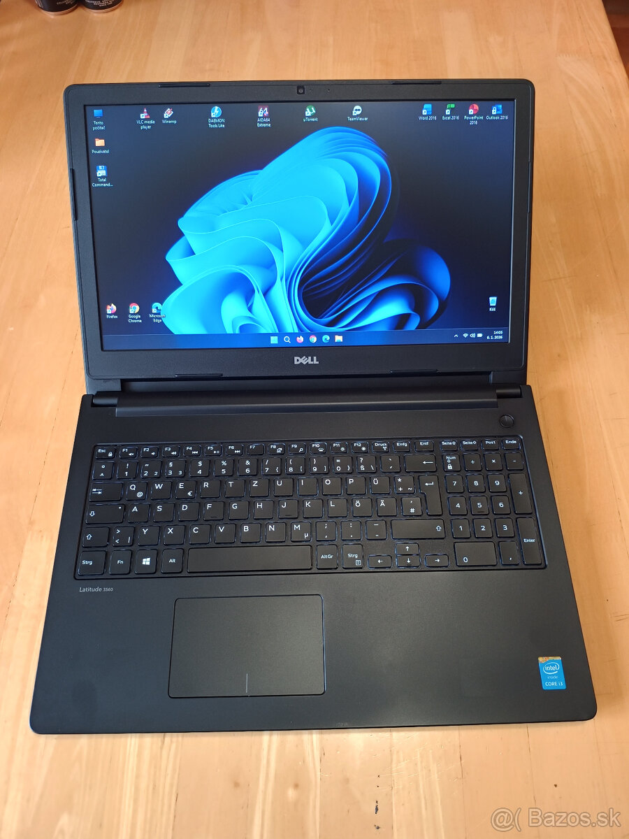 DELL Latitude 3560 - 15.6" / i3 / 8GB DDDR3 / SSD - 2