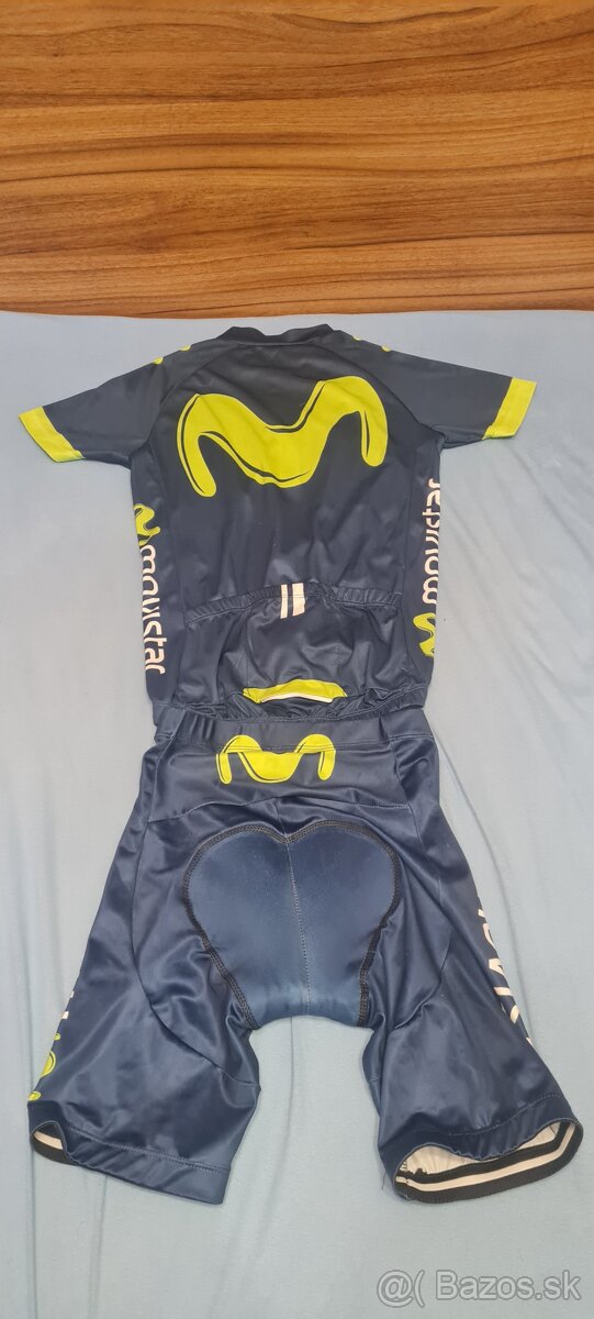 Predám detský cyklistický dres a nohavice MOVISTAR - 2
