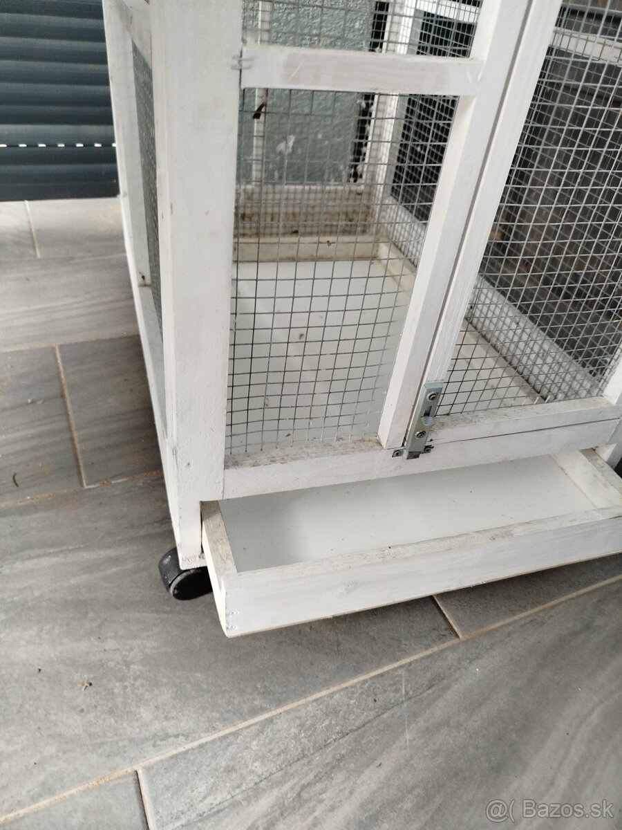 Biela klietka pre drobné vtáctvo - 2