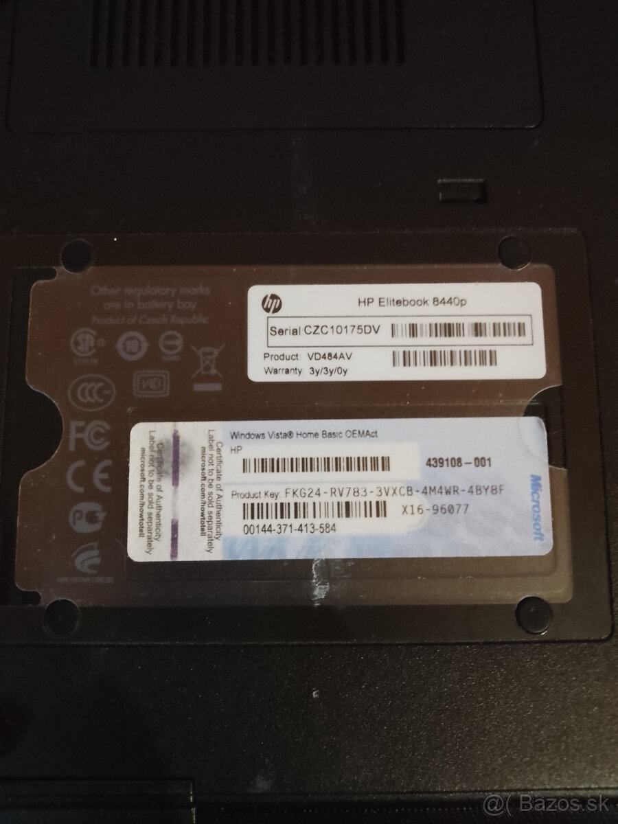 HP EliteBook 8440p – poškodený na náhradné diely - 2