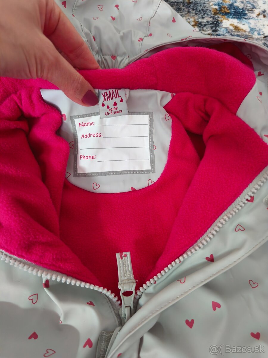 Nepremokavá bunda a nohavice set 92-98 - 2