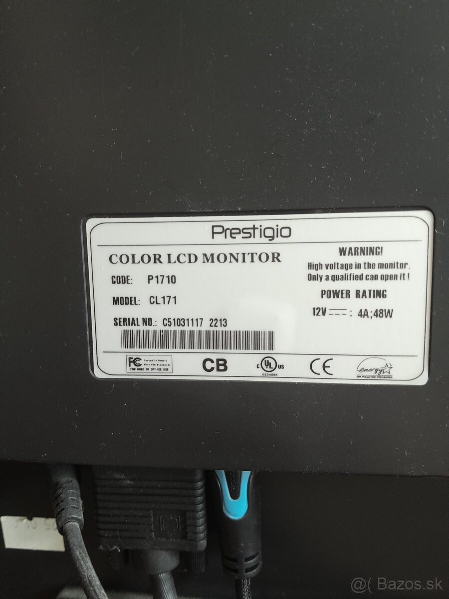 Predám monitor Prestigio P1710 - 2