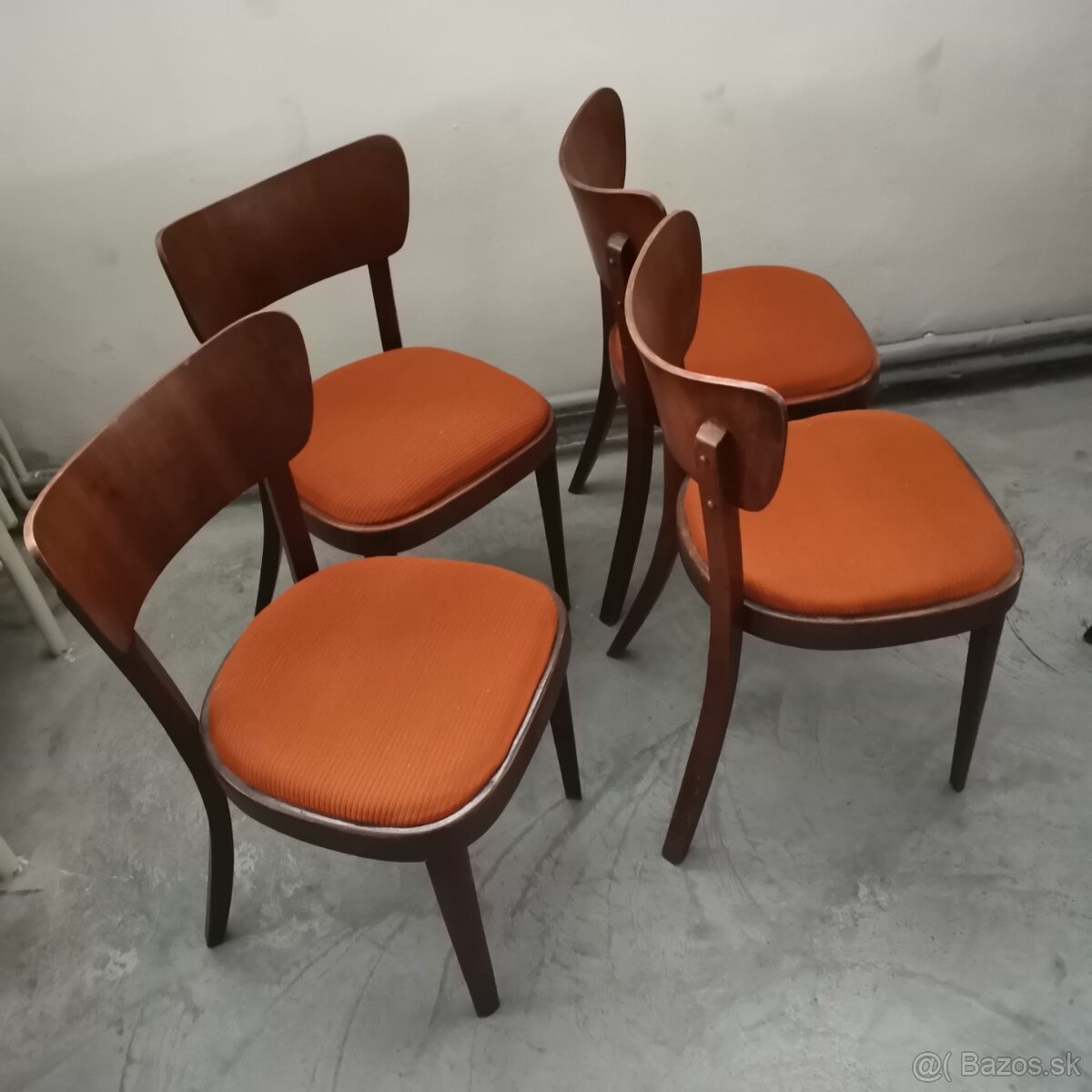 Retro stoličky Halabala Vintage Art Deco - 2