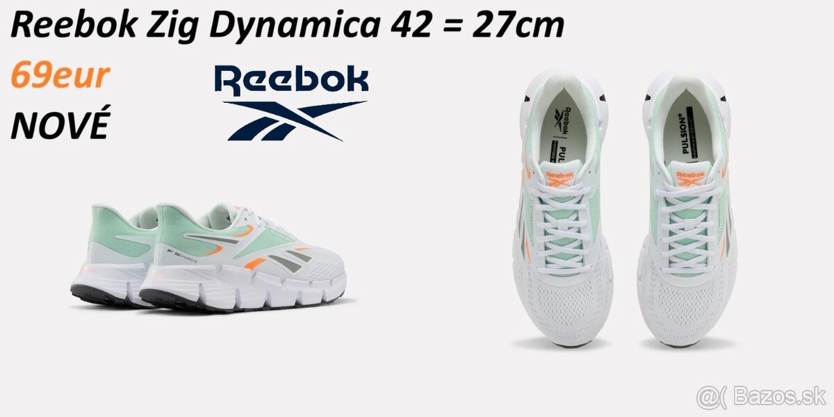 Reebok Zig Dynamica bežecké biele - 2