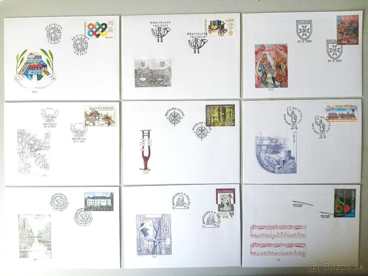 Slovensko FDC rok 2023 - 2