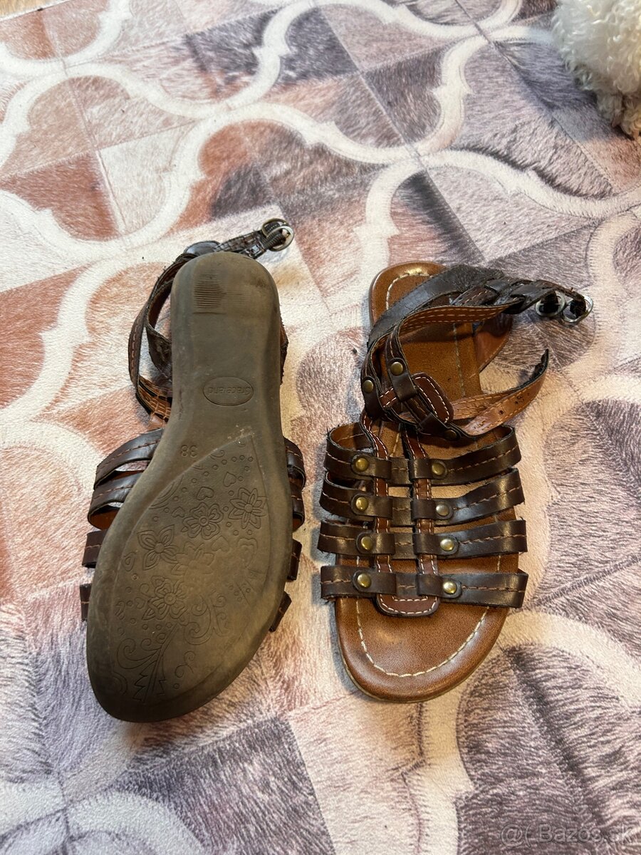 Dámske kožené sandále - 2